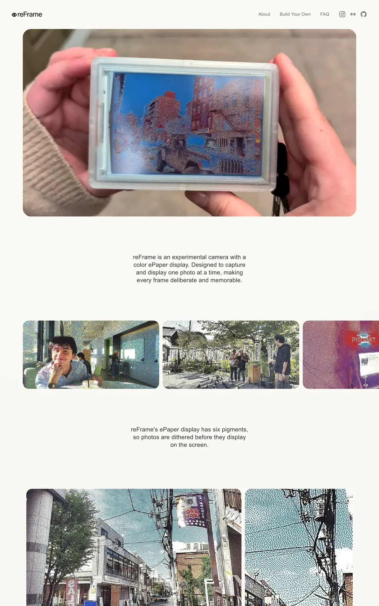 Reframe camera