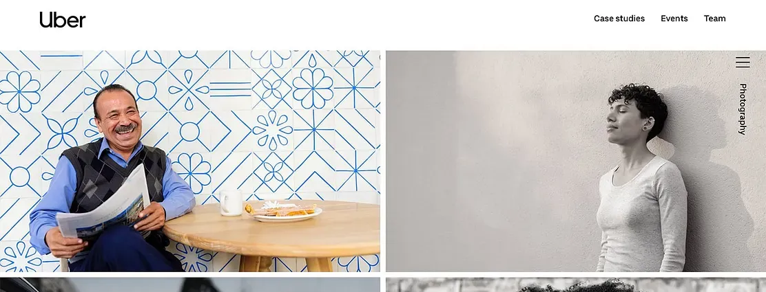 Texture inspiration from an Uber case study.