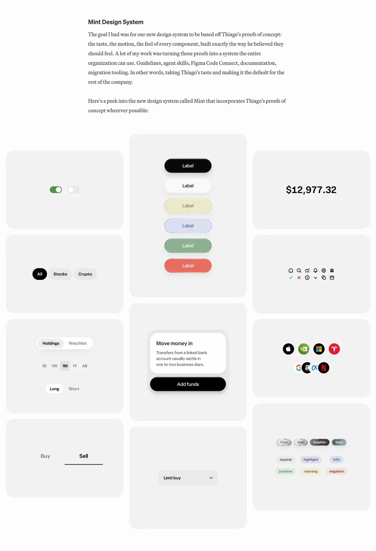 Wealthsimple design system